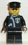 LEGO cop025 Police - Zipper with Sheriff Star, Black Hat