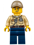 LEGO cty0523 Swamp Police - Officer, Shirt, Dark Tan Cap