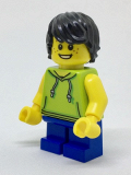 LEGO cty0771 Beachgoer - Boy, Lime Hoodie and Blue Legs