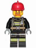 LEGO cty0965 Fire - Reflective Stripes with Utility Belt, Red Fire Helmet, Goatee