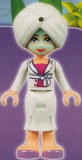 LEGO frnd085 Friends Sophie, White Long Skirt, Magenta Top with White Jacket, White Turban, Light Aqua Mask