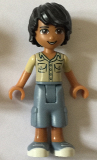 LEGO frnd170 Friends Matthew, Sand Blue Long Shorts, Khaki Shirt