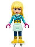 LEGO frnd217 Friends Stephanie, Light Aqua Skirt, Dark Azure Top, Skates (41322)
