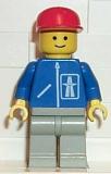 LEGO hgh001 Highway Pattern - Light Gray Legs, Red Cap