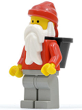 LEGO hol006 Santa, Light Gray Legs, D-Basket