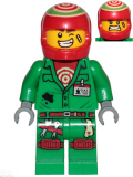 LEGO hs041 Douglas Elton / El Fuego - Coveralls with Helmet