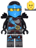 LEGO njo279 Nya - Hands of Time, Black Shoulder, Dual Sided Head (70627)