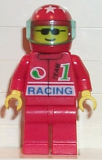 LEGO oct026 Octan - Racing, Red Legs, Red Helmet 7 White Stars, Trans-Light Blue Visor