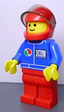 LEGO oct051 Octan - Blue Oil, Red Legs, Red Helmet, Trans-Black Visor