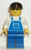 LEGO ovr022 Overalls Blue with Pocket, Blue Legs, Black Cap