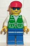 LEGO pck001 Jacket Green with 2 Large Pockets - Blue Legs, Red Cap