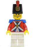 LEGO pi087 Imperial Soldier II - Shako Hat Decorated, Cheek Lines