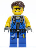 LEGO pm017 Power Miner - Orange Scar, Hair