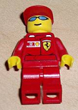 LEGO rac026s F1 Ferrari Truck Driver - with Torso Stickers
