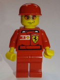 LEGO rac037s F1 Ferrari Engineer 3 (8144-1) - with Torso Stickers