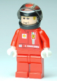 LEGO rac042s F1 Ferrari - K. Raikkonen with Helmet Black Decorated - with Torso Stickers (8168)