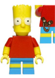 LEGO sim008 Bart Simpson with Slingshot in Back Pocket Pattern - Minifig only Entry