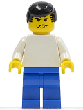 LEGO soc032 Soccer Player White/Blue Team Player 3