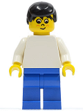 LEGO soc042 Soccer Player White/Blue Team Player 5