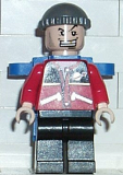 LEGO spd018 Jewel Thief 1, Red Torso w/ Space Logo, Black Legs