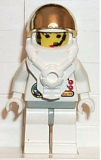 LEGO spp002 Space Port - Astronaut 2 Red Buttons, White Legs with Light Gray Hips, Female