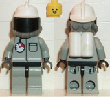 LEGO spp010 Fire - Air Gauge and Pocket, Light Gray Legs and Black Hips, White Fire Helmet, Breathing Hose, White Airtanks