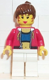 LEGO stu010 Female with Crop Top and Navel Pattern (Blank Back)