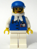 LEGO stu013a Assistant Female with White Bandana, Blue Cap