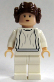 LEGO sw175 Princess Leia (White Dress, Light Flesh, Small Eyes)