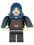 LEGO sw379 Barriss Offee - Dark Blue Cape and Hood