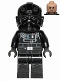 LEGO sw543 Tie Fighter Pilot (Light Flesh, Patterned Head)