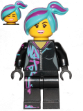 LEGO tlm201 Lucy Wyldstyle with Magenta Lined Hoodie, Medium Azure and Magenta Hair, Smile / Cheerful
