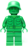 LEGO toy001 Green Army Man - Plain