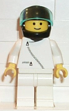 LEGO zip007 Jacket with Zipper - White, White Legs, Black Helmet, Trans-Light Blue Visor