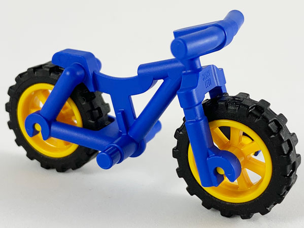 Bricker LEGO 36934c02 Bicycle Heavy Mountain Bike with Bright Light Orange Wheels
