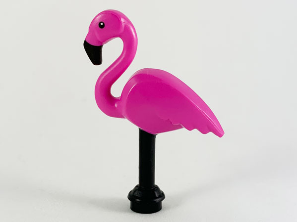 Bricker LEGO 57798pb01 Bird Flamingo with Dark Pink
