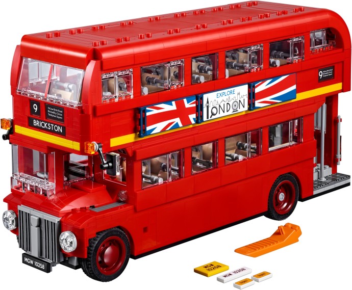 Bricker - Конструктор LEGO 10258 Лондонский автобус (London Bus)