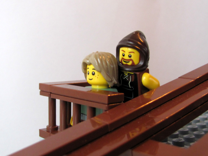 LEGO MOC - Потому что мы можем! - Планер Леонардо да Винчи: Они смотрели ему вслед.