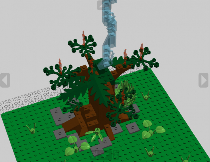 LEGO MOC - Потому что мы можем! - Открытие огня человеком!: Вид с верху дерева