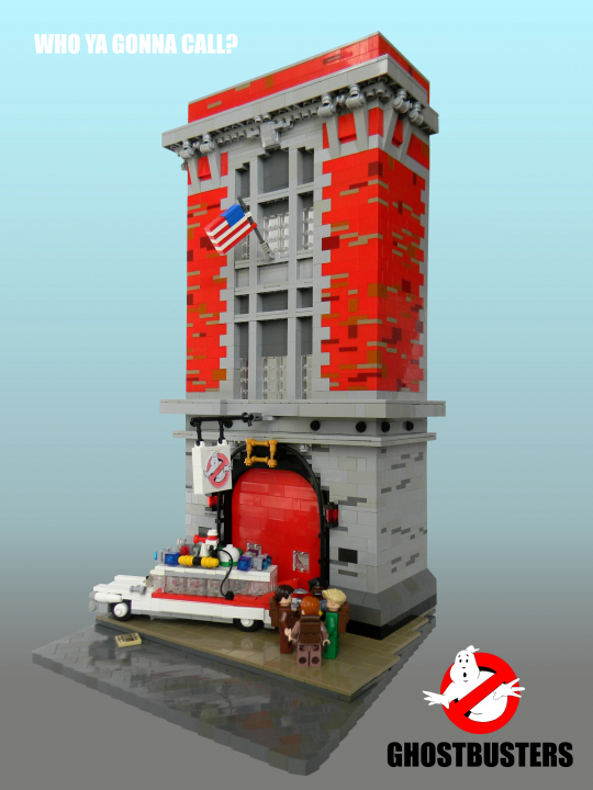 LEGO MOC - Герои и злодеи - Ghostbuster's firehouse!