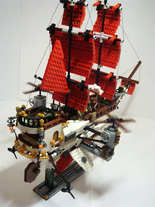 LEGO MOC - Steampunk Machine - «Алые паруса» в стиле Steampunk.: Огни.