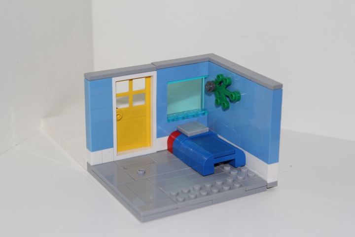 LEGO MOC - Новогодний Кубик 2014 - MOC: 'Рождественская Виньетка': Вид без минифигурок,<br />
Елки, и подарков: