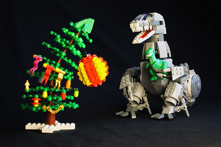 LEGO MOC - Новогодний Кубик 2014 - Новый год Юрского периода: ...<br />
