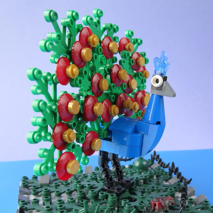 LEGO MOC - 16x16: Animals - Павлин