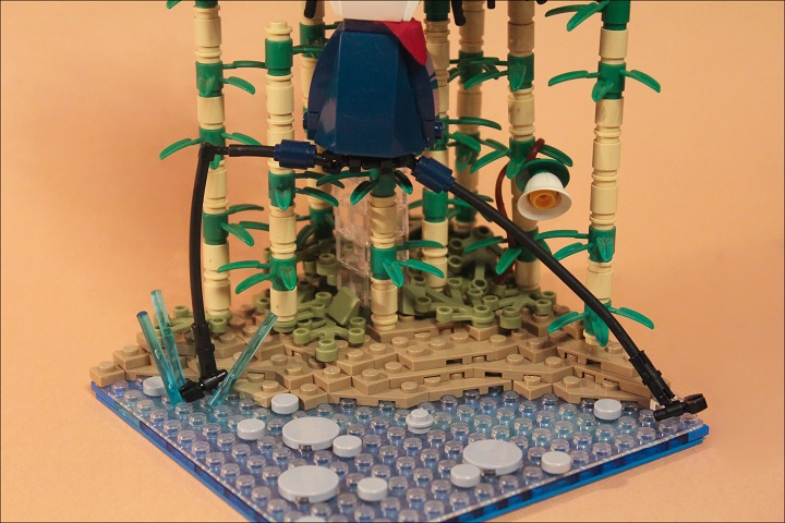 LEGO MOC - 16x16: Animals - Мастер Журавль: Худые ноги не мешают быть Мастеру Журавлю самым ловким из всей Неистовой Пятерки.
