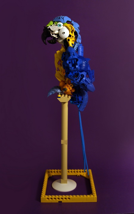 LEGO MOC - 16x16: Animals - Сине-жёлтый ара