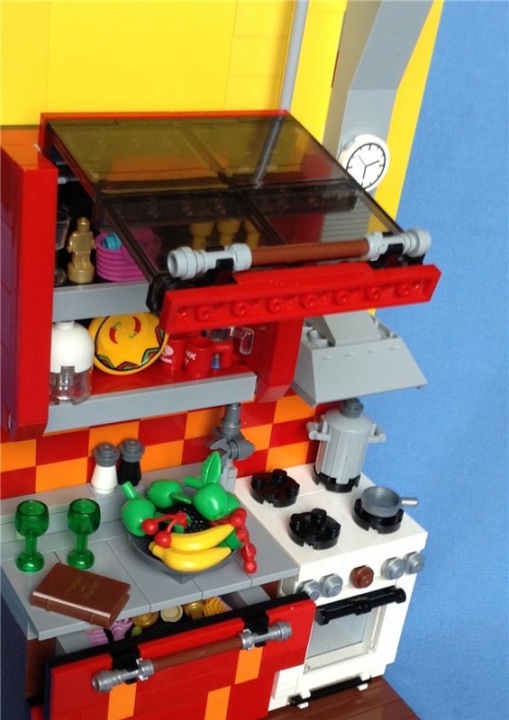 LEGO MOC - 16x16: Technics - Газовая плита 60-х годов: ...ну и верхний...