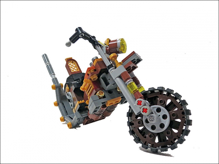 LEGO MOC - Мини-конкурс 'Lego Technic Motorcycles' - SteamBike 'AnSign': Простой в управлении, быстрый и комфортный - стимбайк 'AnSign' надежный спутник искателя острых ощущений викторианской эпохи.