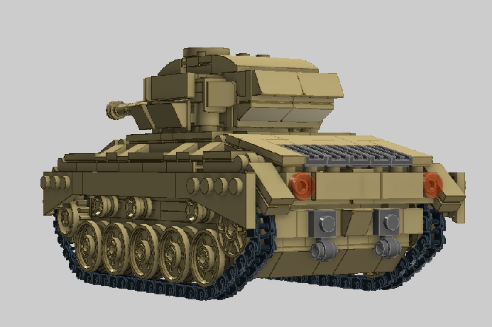 LEGO MOC - Конкурс LDD 'Военная техника XX-го века' - Light Tank M24 'Chaffee'