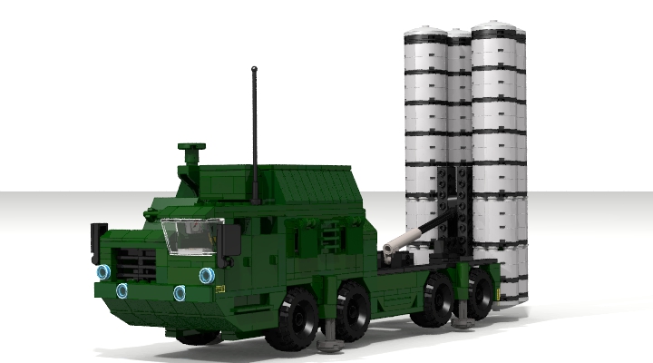 LEGO MOC - Конкурс LDD 'Военная техника XX-го века' - Зенитная ракетная система С-300ПС: В цветах режима LDD Extended.